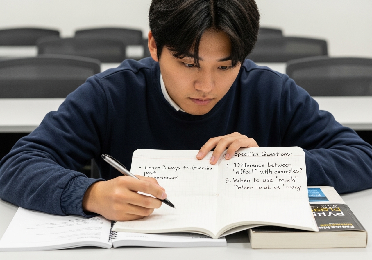 학습 목표 설정하고 질문 준비하기