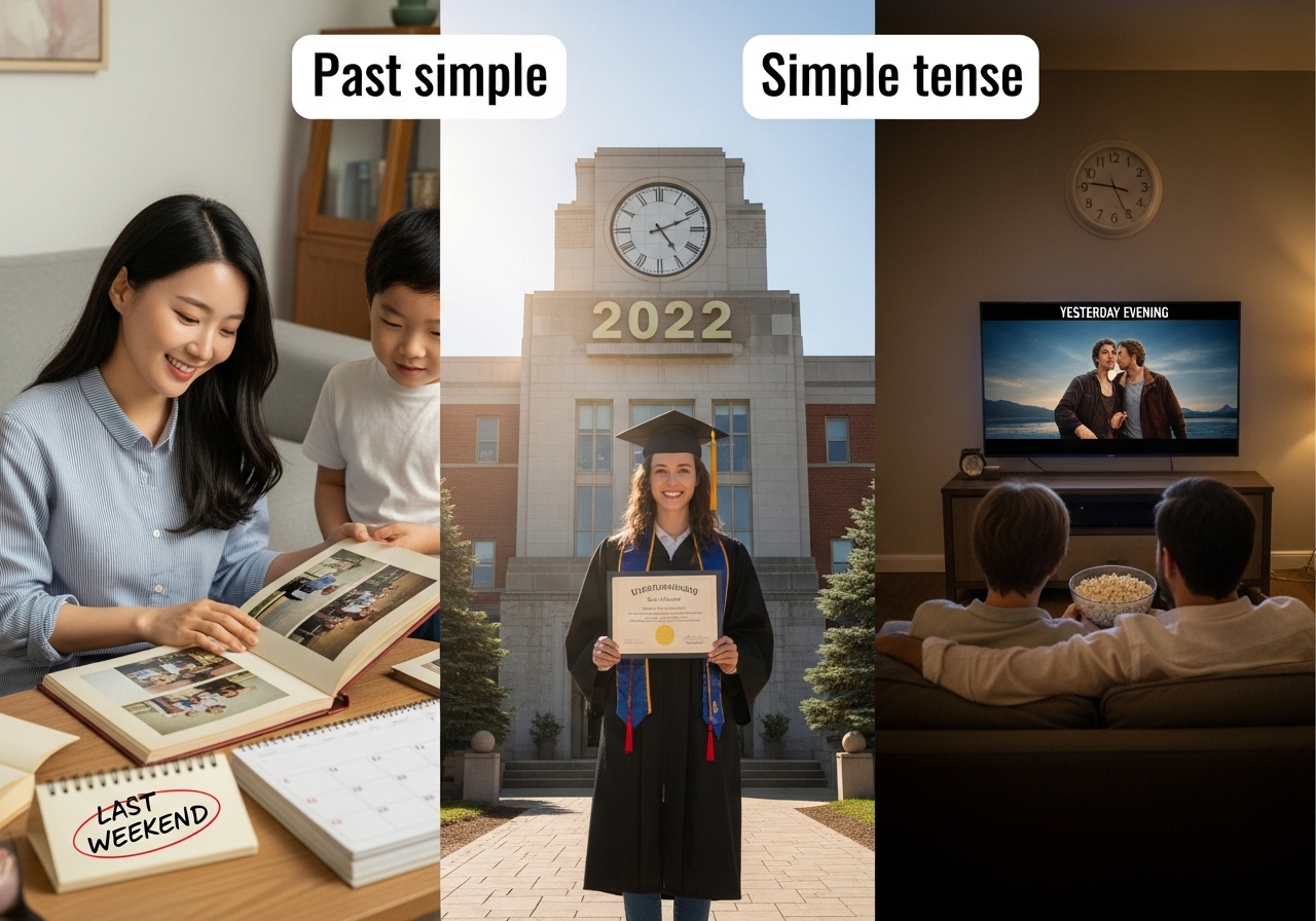 과거시제 (Past Simple): "끝난 일"을 이야기할 때