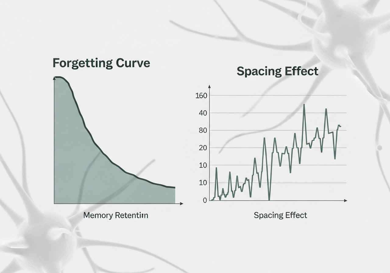 2. '망각의 곡선'을 이기는 과학적 반복: 간격 효과