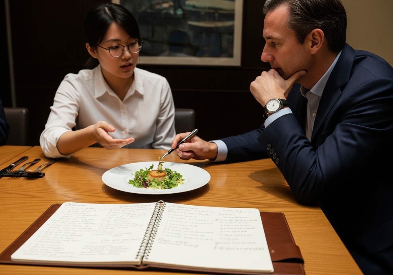 섹션 3: Negotiation & Presentation – 전문성을 높이는 식재료 및 용어 (Culinary Formalisms)