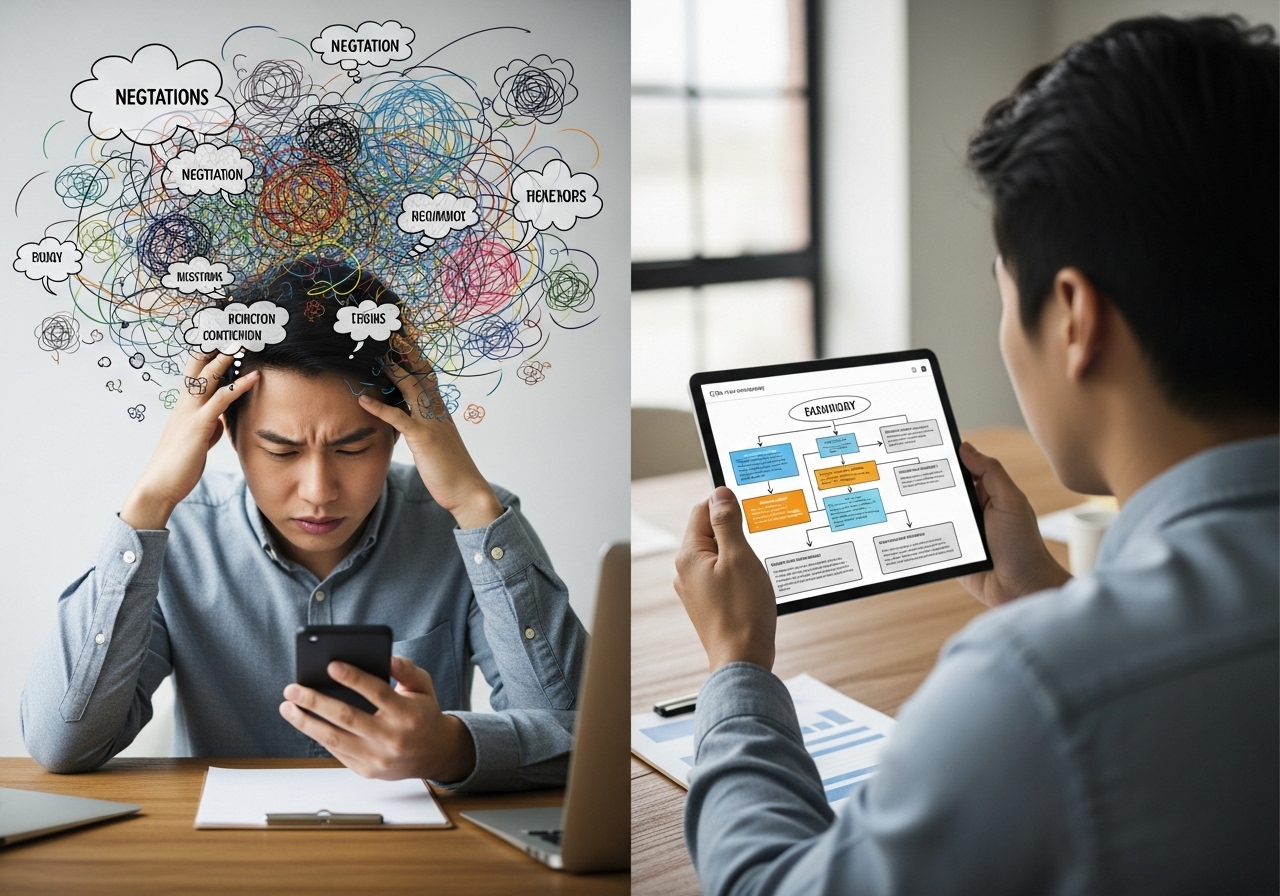 인지 부하 감소: 요약과 명확성을 통해 설득하기