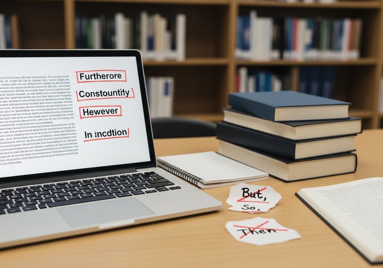 대학 에세이의 뼈대: 공식적인 연결어 사용하기
