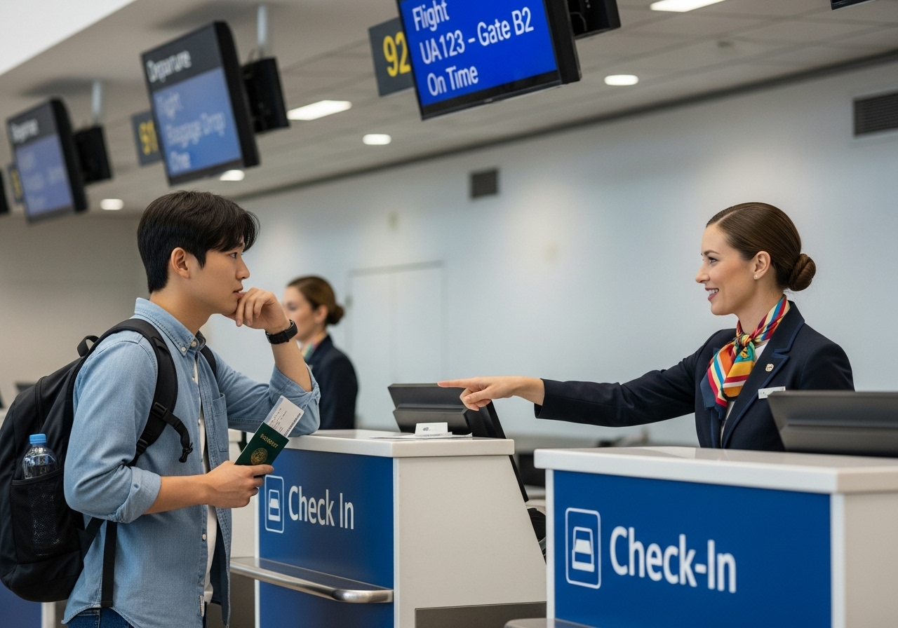 1단계: 공항 생존 영어 챌린지 (The Airport Survival Kit)