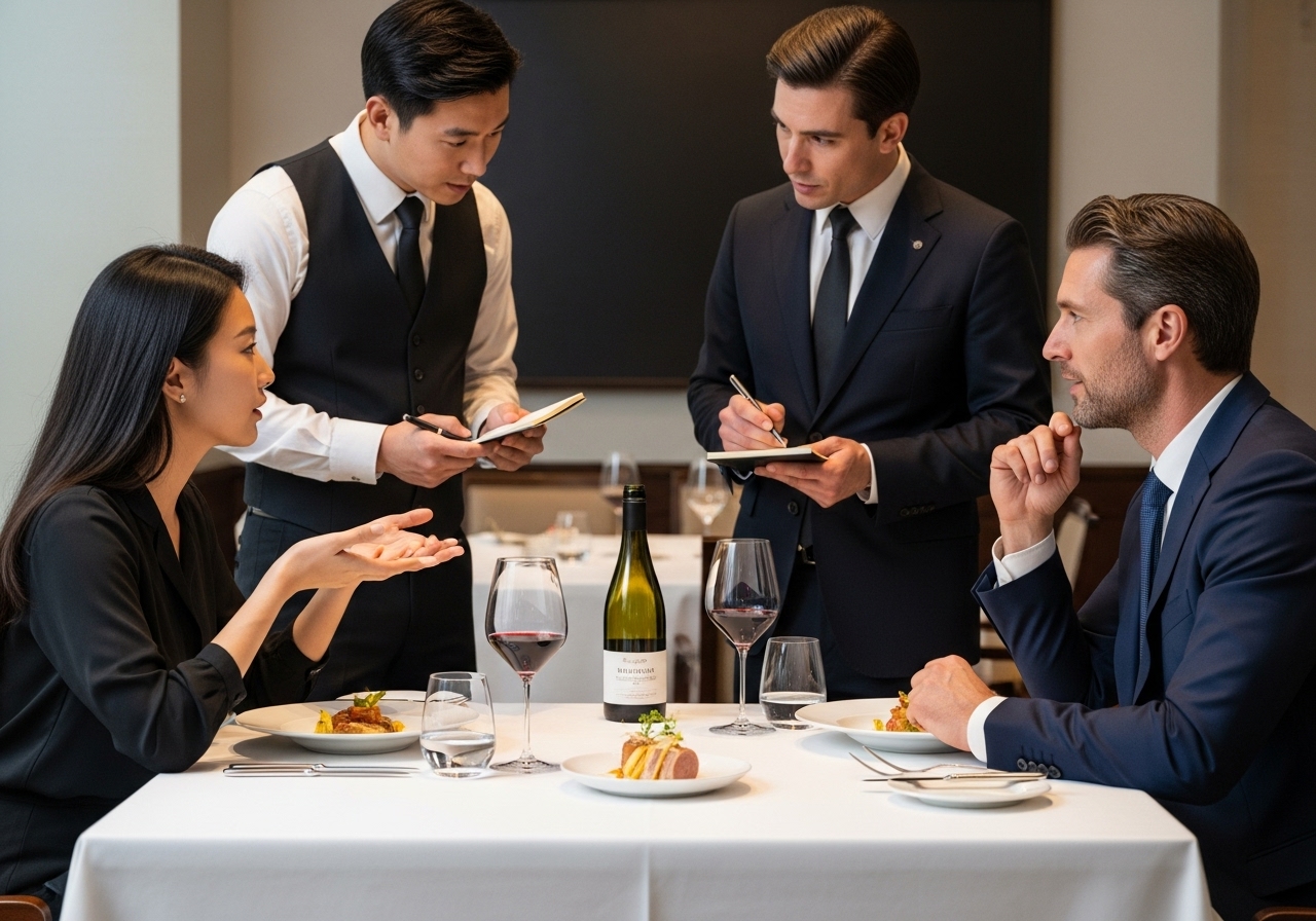 3단계: 레스토랑 영어 챌린지 (The Fine Dining Detailer)