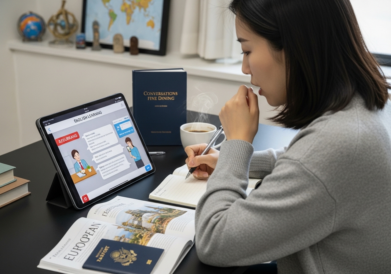 여행 영어 정복 챌린지: 공항에서 미슐랭 레스토랑까지, YES와 함께하는 3단계 스킬업