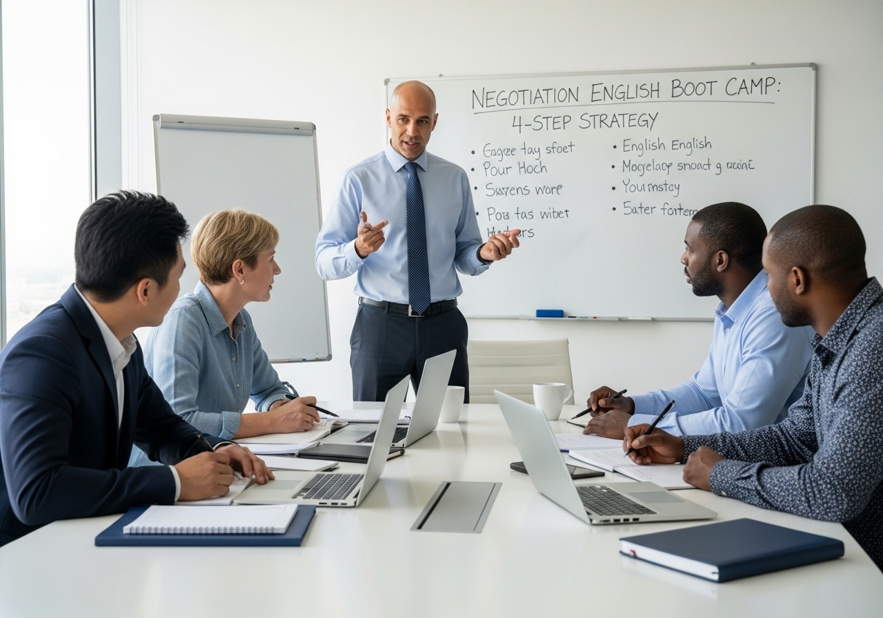협상 영어가 쉬워지는 부트캠프 4단계 전략