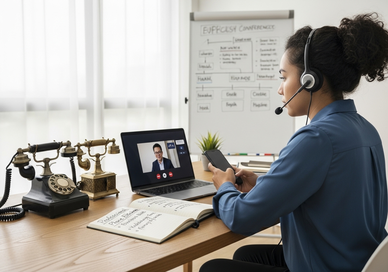 타임머신을 타고 배우는 프로페셔널 영어 전화 대화 스킬의 진화