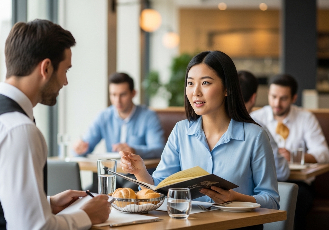 레스토랑에서 원어민처럼 주문하는 고급 영어 표현 4가지