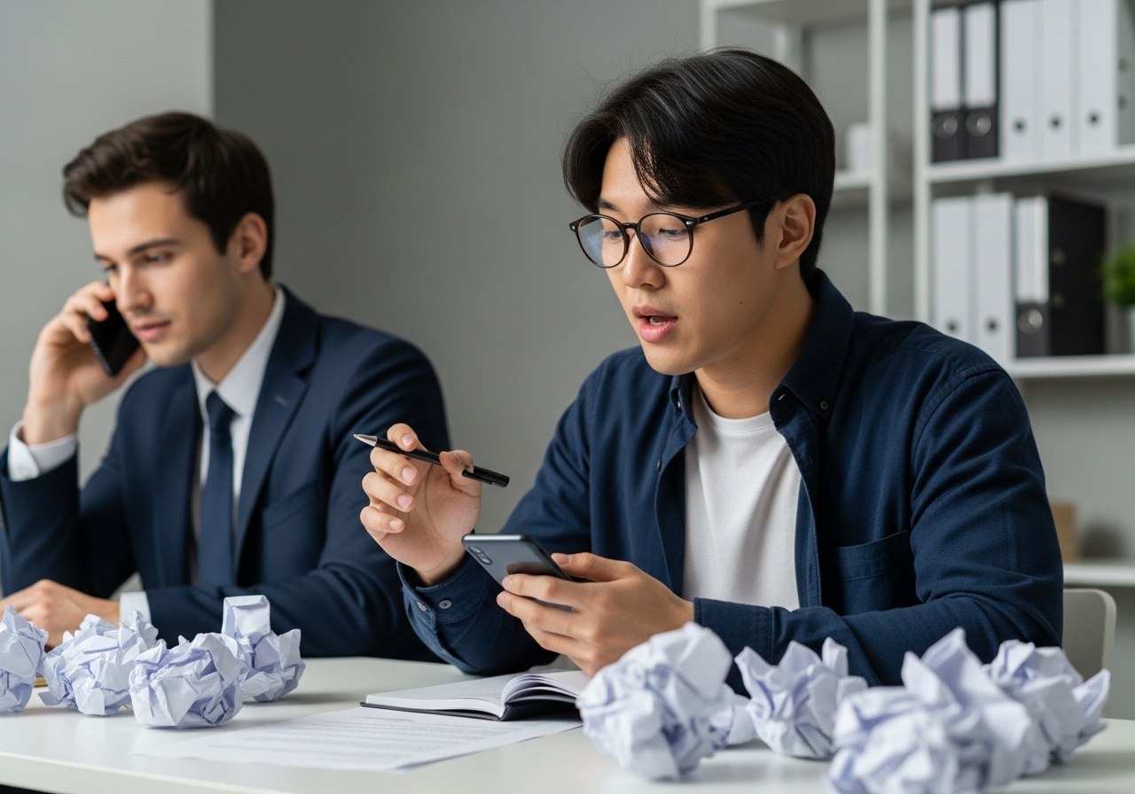 증상 단문으로 모든 것을 말하려는 습관