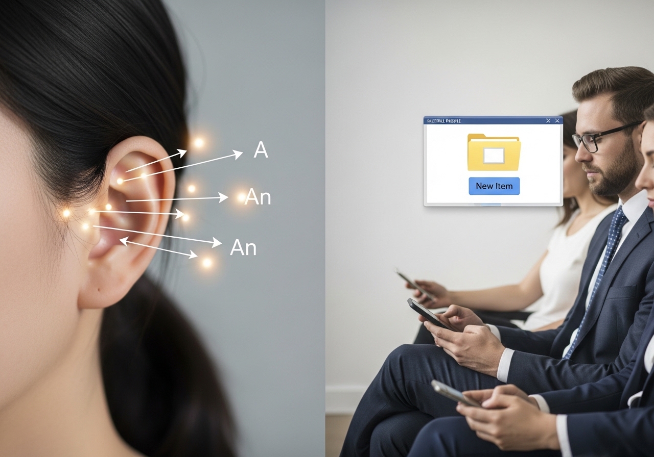 첫 만남의 신호 A/An 인지 부하 낮추기