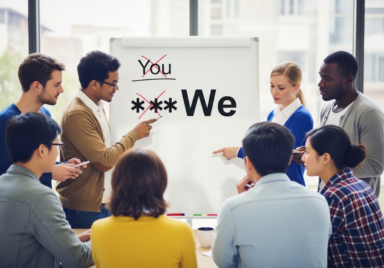 1. 공동의 목표를 강조하는 '우리(We)' 중심의 언어