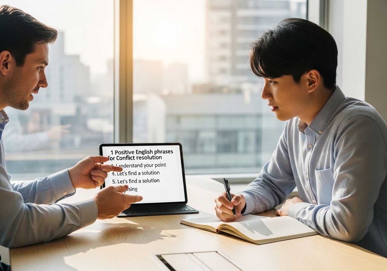 직장 내 갈등 상황을 현명하게 해결하는 긍정적인 영어 표현