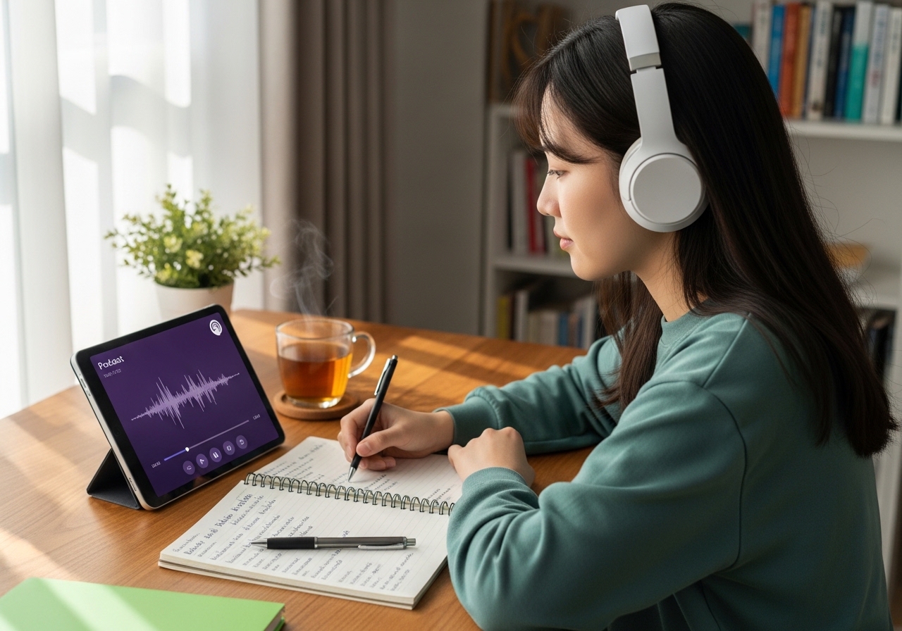 팟캐스트로 막힌 귀를 뚫는 비결 평범한 학습자의 성공 스토리