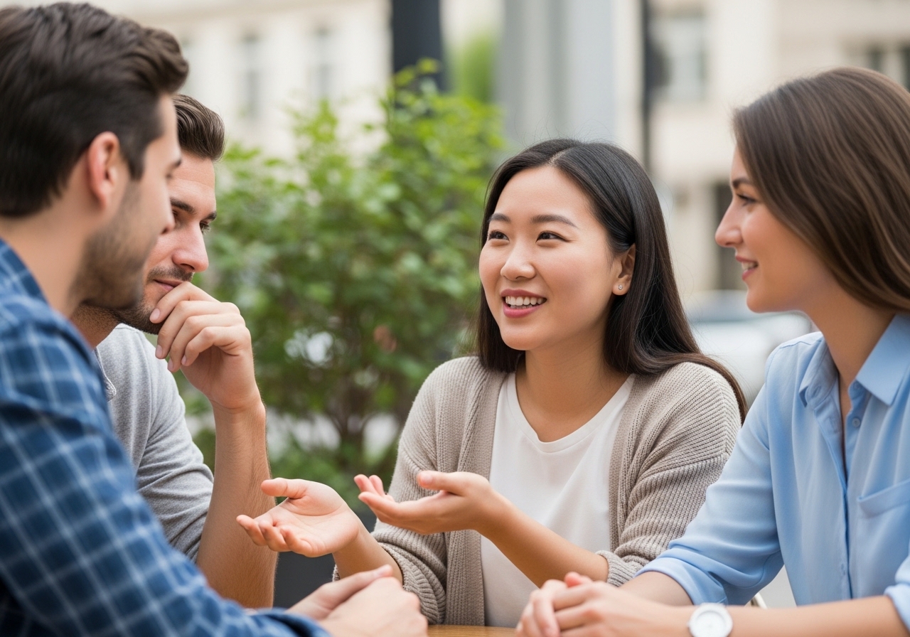 2. 사교적인 대화 (Small Talk)의 기술: 주제 관리와 완화어 사용