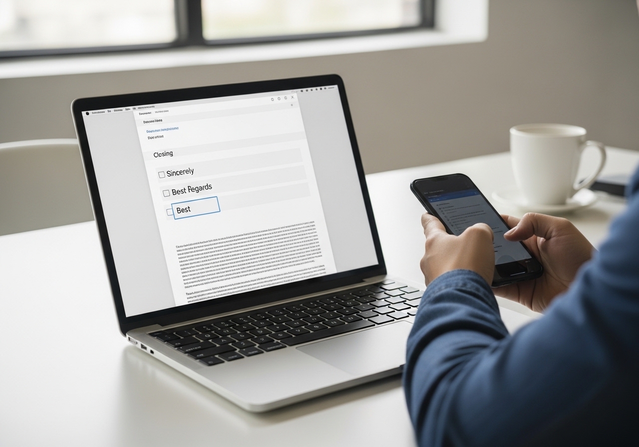 4. 마무리 인사와 서명의 전문성 확보