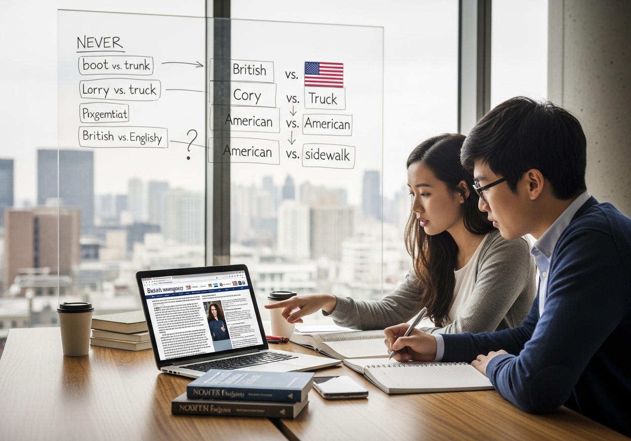 영국 영어와 미국 영어의 차이를 정복하는 가설 검증 학습법