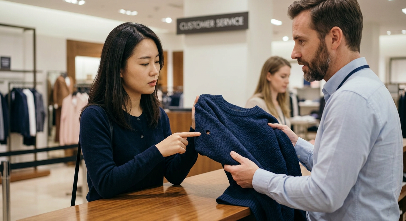 쇼핑 영어의 완성은 현명한 컴플레인과 협상