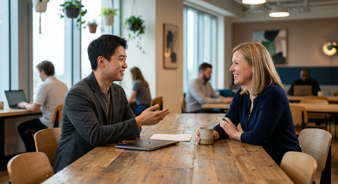 비즈니스 관계를 강화하고 대화를 마무리하는 구동사