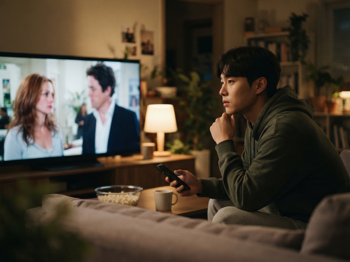 첫 번째 실험 자막 없이 5분만 견뎌보기