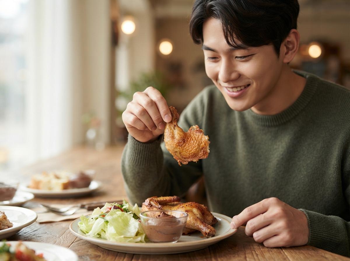 식재료의 질감과 상태를 묘사하는 정교한 형용사